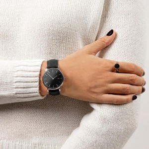 Black Solar Watch | Grey Mesh from Solios Watches