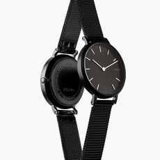 Black Mini Solar Watch | Black Mesh from Solios Watches