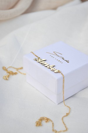 Name Necklace - Gold 14K or silver from Solitude the Label