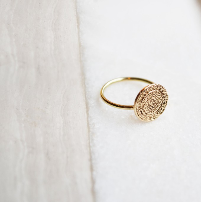 Coin Ring - Gold 14k from Solitude the Label