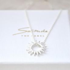 Sun Necklace - Silver from Solitude the Label