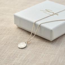 Coin Necklace - Silver via Solitude the Label