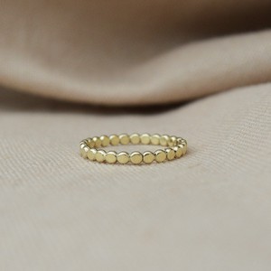 Flat Dotted Ring - Gold 14k from Solitude the Label