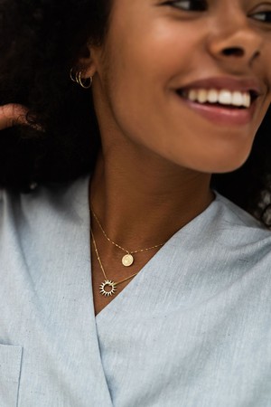 Sun Necklace - Gold 14k from Solitude the Label