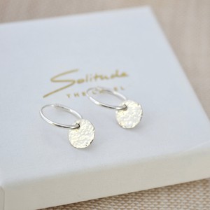 Element Earhoops - Silver from Solitude the Label