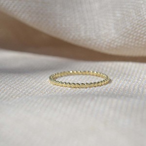 Flat Dotted Ring - Gold 14k from Solitude the Label