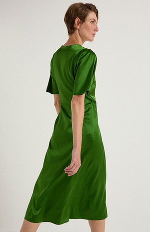 Zijden jurk dark fern from Sophie Stone