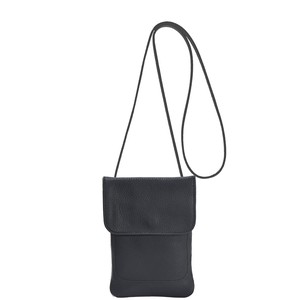 Black Leather Crossbody Phone Bag - Removable Strap from Sostter