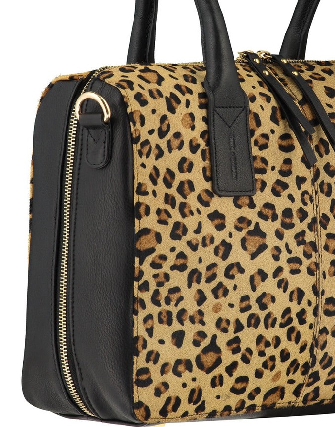 Animal Print Leather Crossbody Shoulder Bag from Sostter