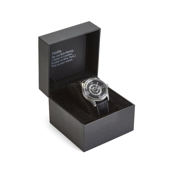 Brix + Bailey Triple Numbered Stainless Steel Watch from Sostter
