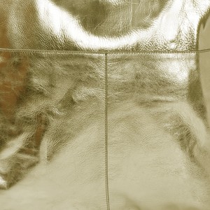 Gold Metallic Leather Tote with Crossbody Strap from Sostter