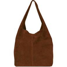 Chestnut Soft Suede Hobo Shoulder Bag | Brrnb via Sostter