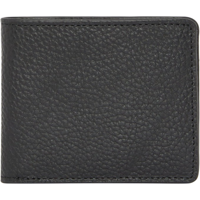 Men's Black Leather Wallet - Sustainable, Compact Design from Sostter