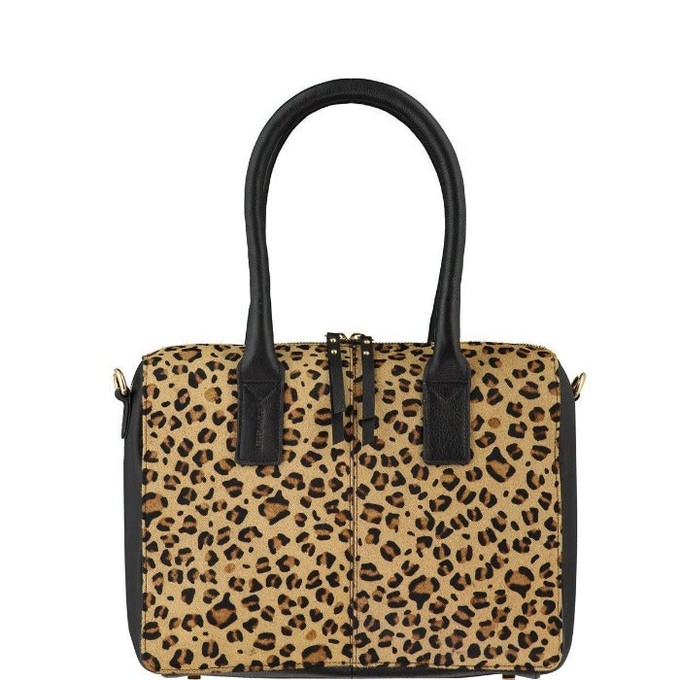 Animal Print Leather Crossbody Shoulder Bag from Sostter