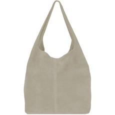 Stone Soft Suede Leather Hobo Bag via Sostter