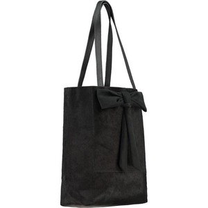Black Bow Leather Tote from Sostter
