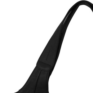 Black Leather Large Pocket Tote Bag - Stylish & Spacious from Sostter