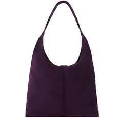 Purple Soft Suede Hobo Shoulder Bag via Sostter