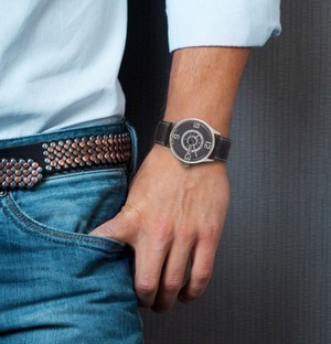 Brix + Bailey Triple Numbered Stainless Steel Watch from Sostter
