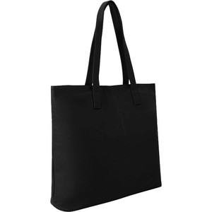 Black Zipped Leather Work Tote Bag - Spacious & Stylish from Sostter