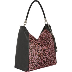 Pink Animal Print Leather Crossbody Bag - Versatile & Stylish from Sostter
