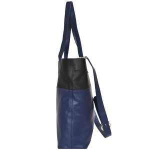 Royal Blue Leather Tote Bag - Crossbody & Eco-Friendly from Sostter