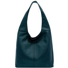 Teal Soft Pebbled Leather Hobo Bag via Sostter