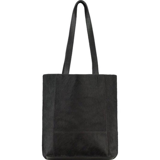 Black Bow Compact Leather Tote from Sostter