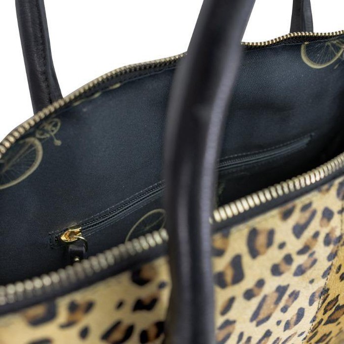 Animal Print Leather Crossbody Shoulder Bag from Sostter