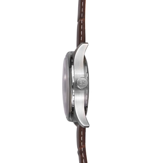 Warm Brown Triple Numbered Watch - Stainless Steel Case from Sostter