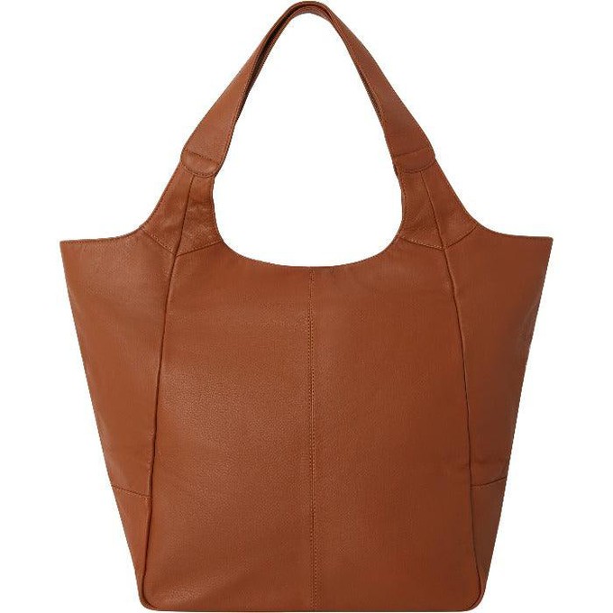 Tan Large Pocket Tote Shoulder Bag from Sostter