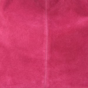 Raspberry Suede Leather Hobo Bag - Brix + Bailey from Sostter
