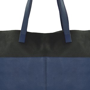 Royal Blue Leather Tote Bag - Crossbody & Eco-Friendly from Sostter