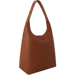 Camel Leather Zip Top Hobo Bag - Large, Boho Style from Sostter