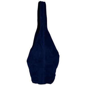 Navy Soft Italian Suede Hobo Shoulder Bag from Sostter