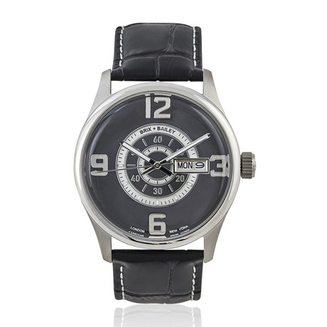 Brix + Bailey Triple Numbered Stainless Steel Watch from Sostter