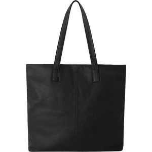 Black Zipped Leather Work Tote Bag - Spacious & Stylish from Sostter