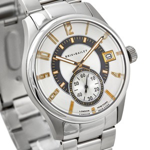 Brix + Bailey Stainless Steel Quartz Watch, 40mm, Black/Silver from Sostter