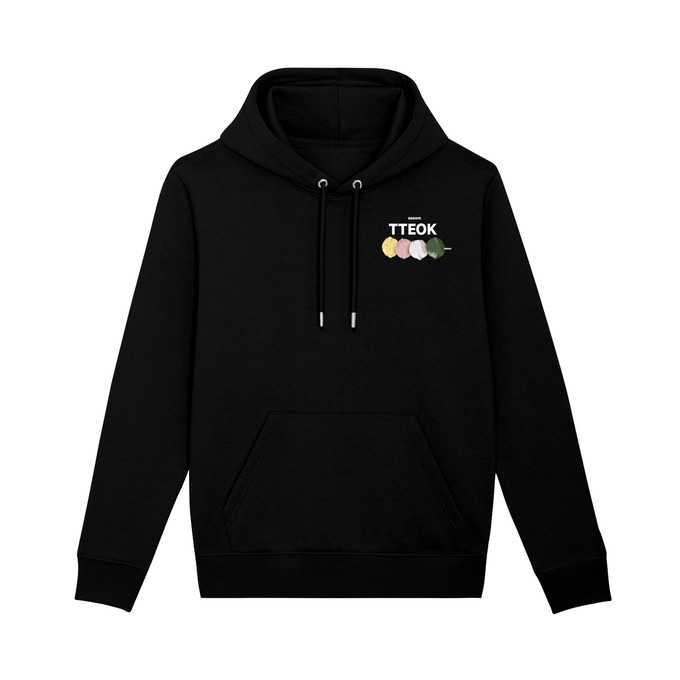 TTEOK TIME BLACK HOODIE from SSEOM BRAND