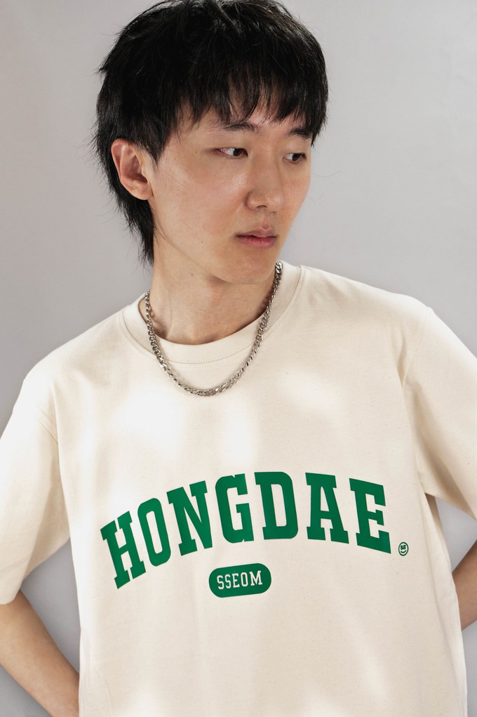 HONGDAE GREEN TEE from SSEOM BRAND