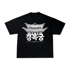 KOREAN PALACE BLACK TEE via SSEOM BRAND