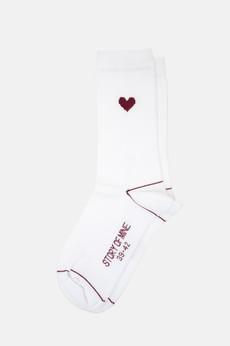 Socken mit Herz weiß via STORY OF MINE