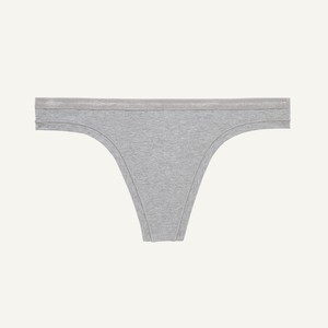 Organic Cotton Low-Rise Thong in Lunar from Subset