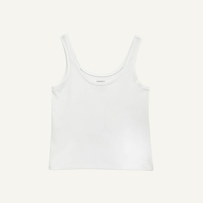 Organic Cotton Easy Tank in Cloud from Subset