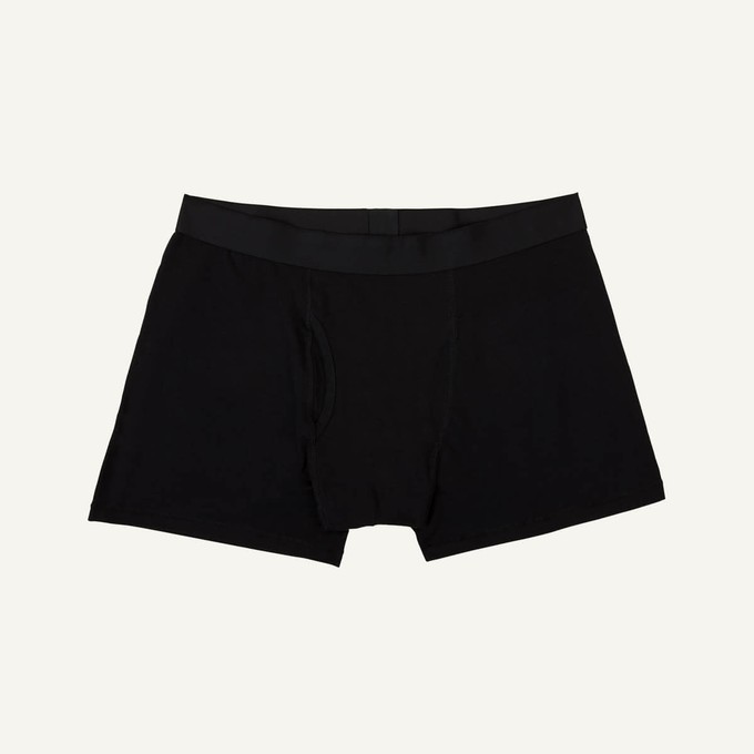 Organic Cotton Men's Boxer Brief in Carbon from Subset
