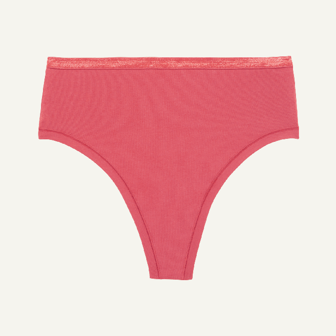 SALE High-Rise Thong in Melon from Subset