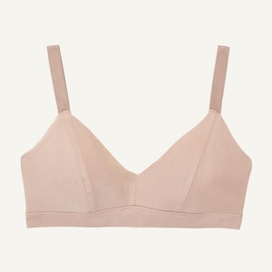 Organic Cotton New Triangle Soft Bra in Stone from Subset