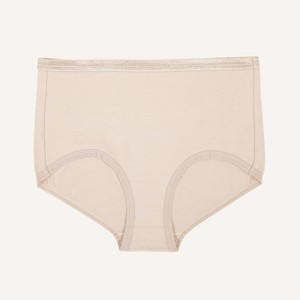 Organic Cotton Mid-Rise Retro Brief in Stone from Subset