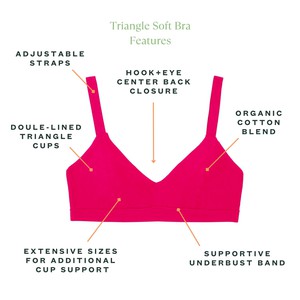 Organic Cotton Triangle Soft Bra in Aurora from Subset