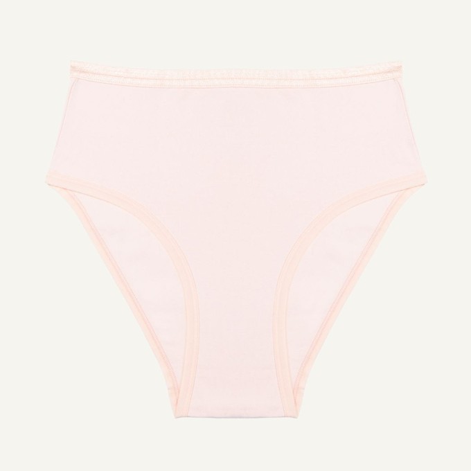 Organic Cotton High-Rise Brief in Quartz from Subset